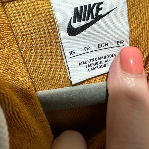 Nike Sportswear Women's Oversized Terry Pullover Hoodie Size XS Center Swoosh - Picture 4 of 4